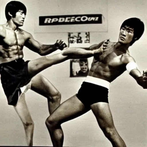 Image similar to Bruce Lee in the UFC,