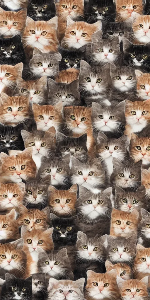 Image similar to Overlapping repeating texture collage of kitty cats