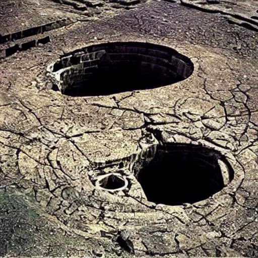 Prompt: “26,000 year old space craft discovered in ancient ruins. National Geographic Photograph. Photo from the 1980’s”