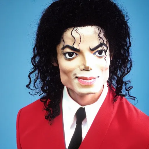Prompt: Michael Jackson posing for a 1990s sitcom tv show, Studio Photograph, portrait C 12.0