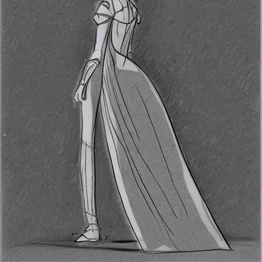 Image similar to milt kahl sketch of victoria justice as princess padme from star wars episode 3