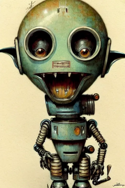 Prompt: ( ( ( ( ( 1 9 5 0 s robot goblin. muted colors. ) ) ) ) ) by jean - baptiste monge!!!!!!!!!!!!!!!!!!!!!!!!!!!!!!