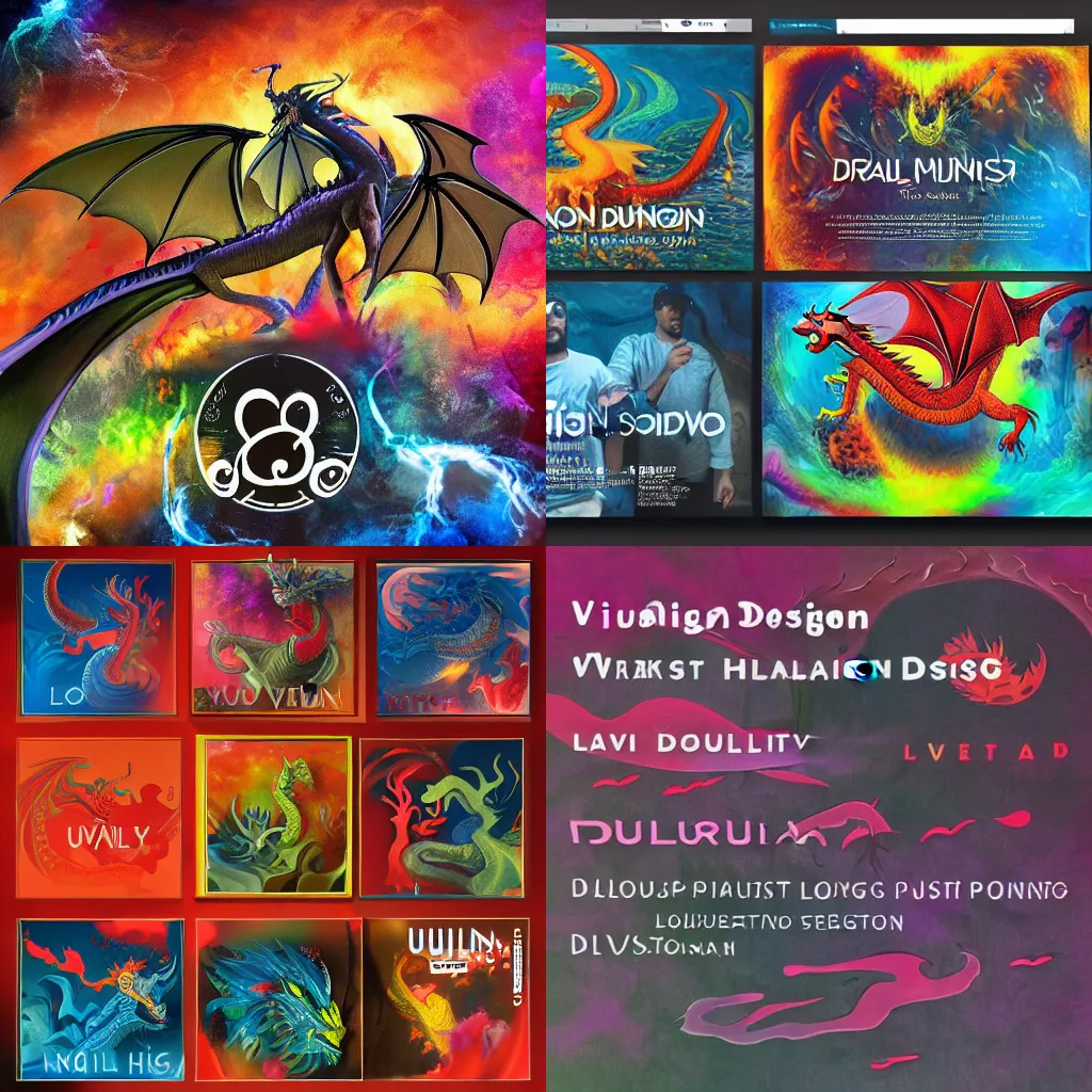 Prompt: Visual design workshop dragon designs sparked partnership through music new album paintings animated advertisement for unschool lava hybrid bundle season 1 landing dubplates for point studio studio drum session performing list shout out industry name game collapsing gravity stimulates tissue