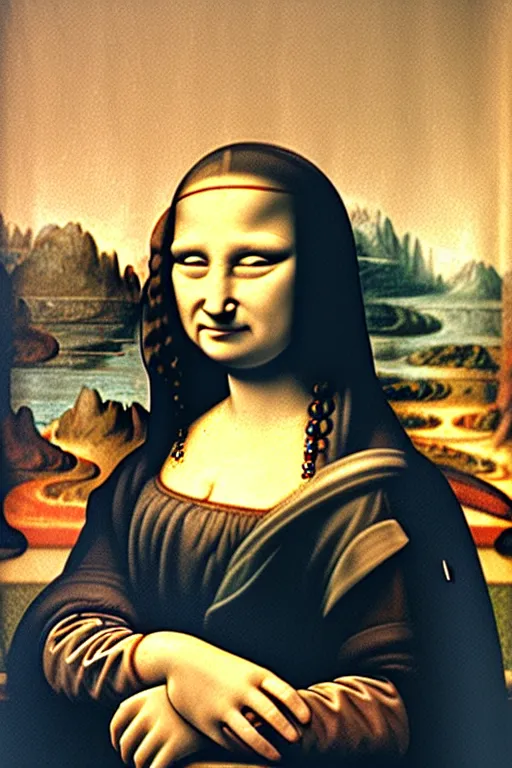 Image similar to Homer Simpson as Mona Lisa,