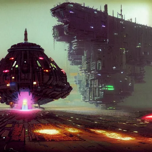 Image similar to tech shaman, chris foss, john harris, beeple, wayne barlowe