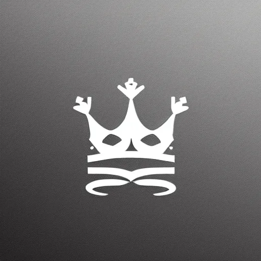 Image similar to simple, minimal, logo of a jewelry, crown and / or diamond and / or gem, vector, style of bryen frost