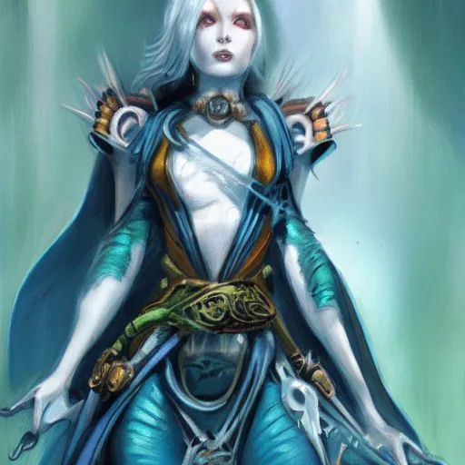 Image similar to female portrait, ravnica