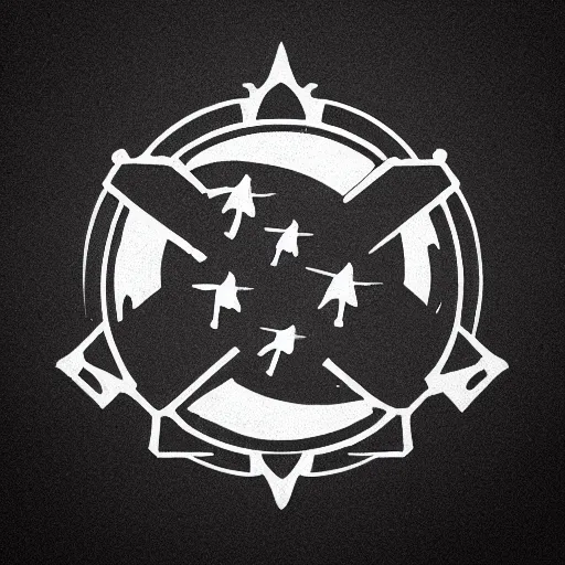 Image similar to night piracy, modern, pictorial make, iconic logo symbol