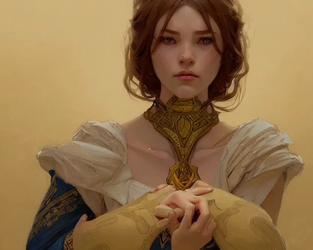 Image similar to photography of euan uglow, deep focus, d & d, fantasy, intricate, elegant, highly detailed, digital painting, artstation, concept art, matte, sharp focus, illustration, hearthstone, art by artgerm and greg rutkowski and alphonse mucha