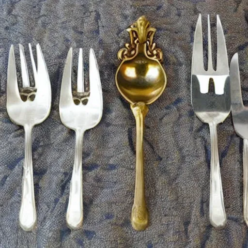 Image similar to the game of thrones bit with forks