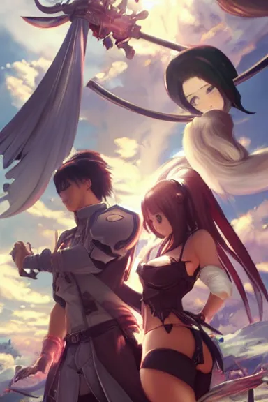 Image similar to isekai masterpiece by blade lovewn, hongbsws, mandy jurgens, irina french, rachel walpole, ross tran, illya kuvshinov, waterhouse, and alyn spiller of tifa l