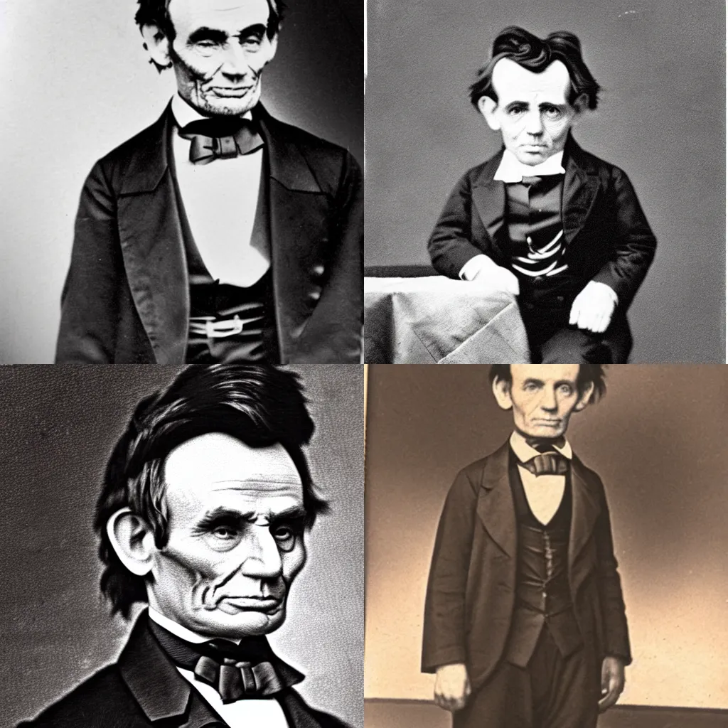 Prompt: abraham lincoln as a toddler, historic photo