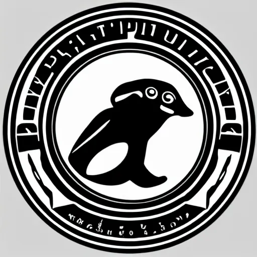 Image similar to platypus, logo style