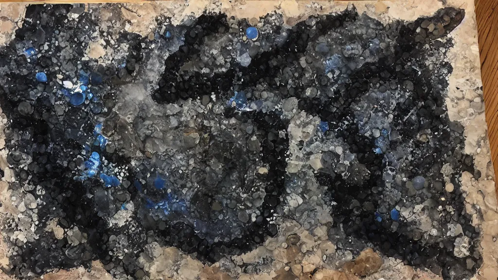 Image similar to mixed media painstaking the very crispest, neatest obsidian