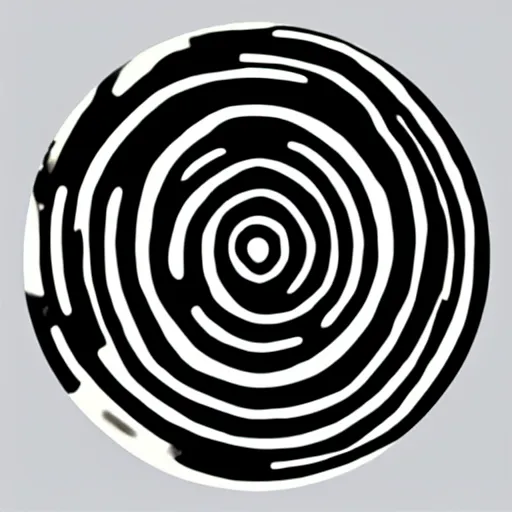 Prompt: concentric circle in the style of Issey miyake