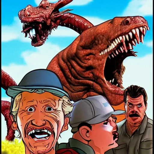 Image similar to tremors Saturday morning cartoon