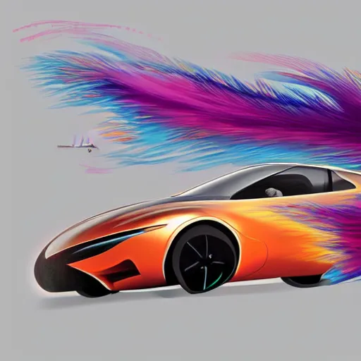 Prompt: new car for 2 0 3 2. style by petros afshar, christopher balaskas, goro fujita, and rolf armstrong. car design by dmc and toyota.