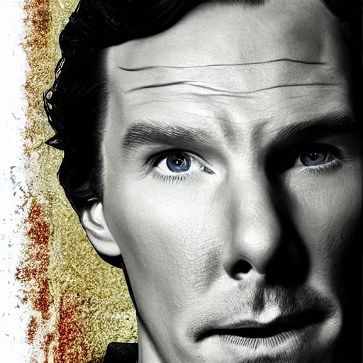 Prompt: movie poster, highly detailed benedict cumberbatch