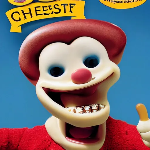 Prompt: cheese gromit, cheese