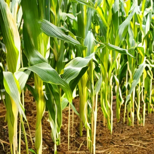 Prompt: corn growing from trees, mood lighting