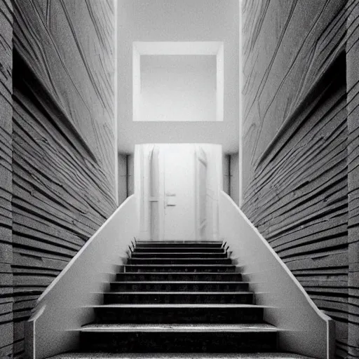Image similar to a white maze of doorways and stairs, empty, artstation, epic composition