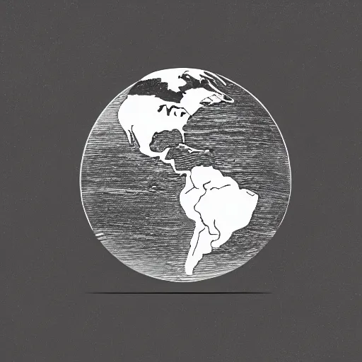 Image similar to world map globe drawing, illustration