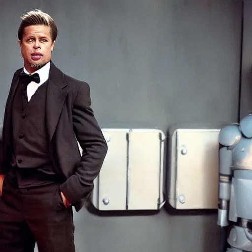 Prompt: brad pitt as dr who