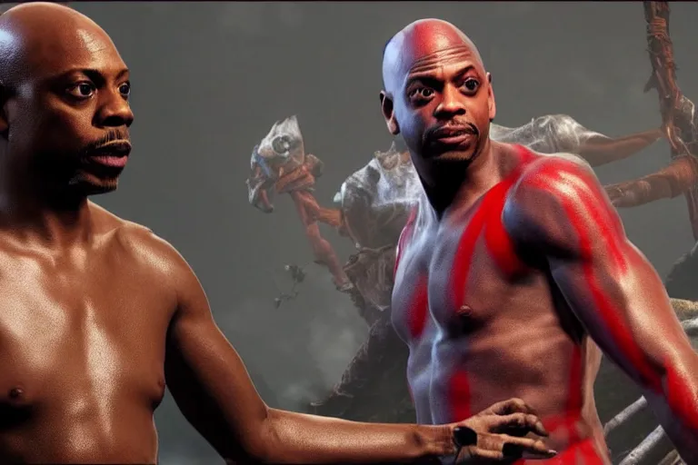 Image similar to dave chapelle in god of war