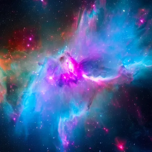 Image similar to stunning nebula photograph, NASA, psychedelic, 8k resolution