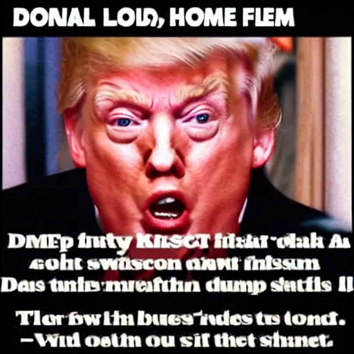 Prompt: film still home alone starring Donald trump