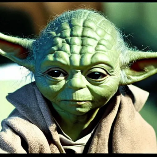 Image similar to Yoda in drag