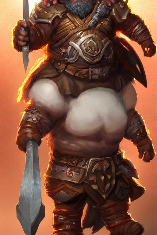 Image similar to portrait of the dwarf wearing the epic artifact axe DESTROYERBANE by artgerm and Craig Mullins, James Jean, Andrey Ryabovichev, Mark Simonetti and Peter Morbacher 16k