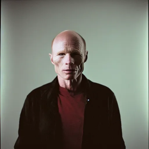 Prompt: Ruby engraving of Ed Harris, studio lighting, F 1.4 Kodak Portra