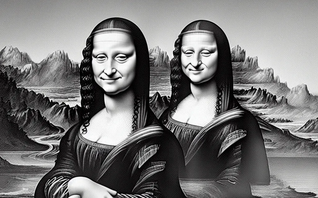 Image similar to monalisa bill gates