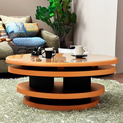 Image similar to 4d coffee table