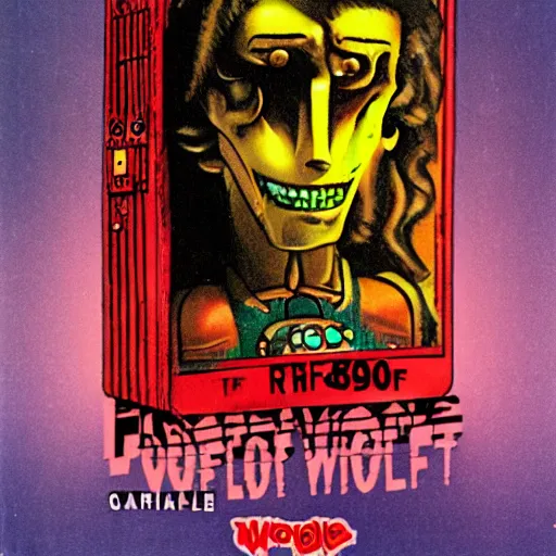 Image similar to wolfbot 80s horror VHS cover