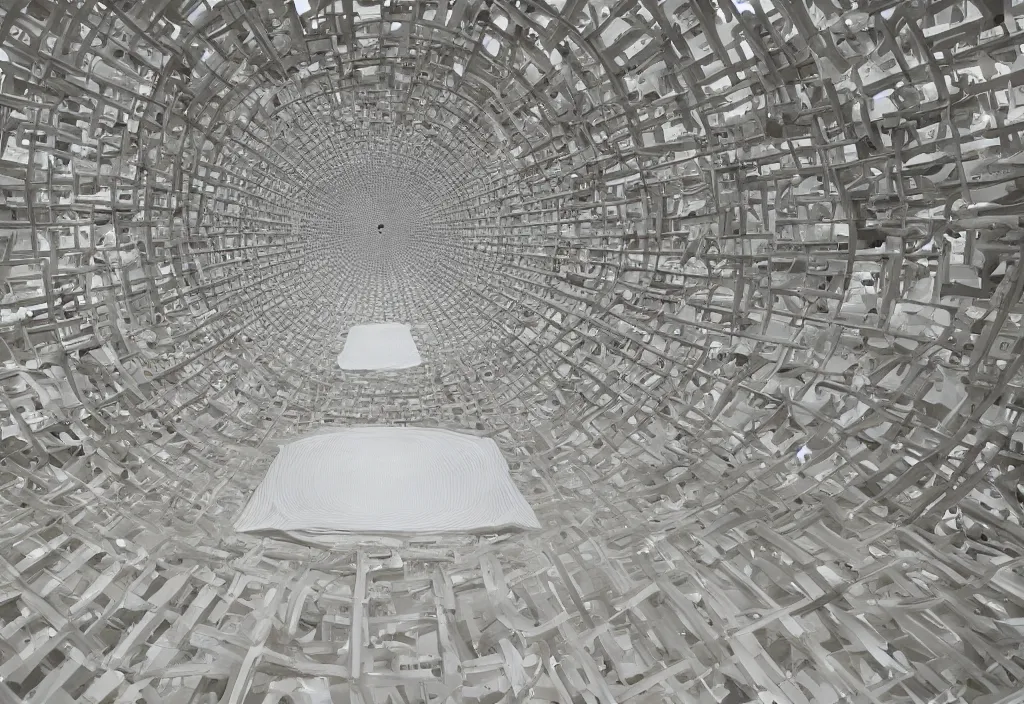 Image similar to A Stasis Chamber, Installation Art, by Ai Weiwei, V-Ray