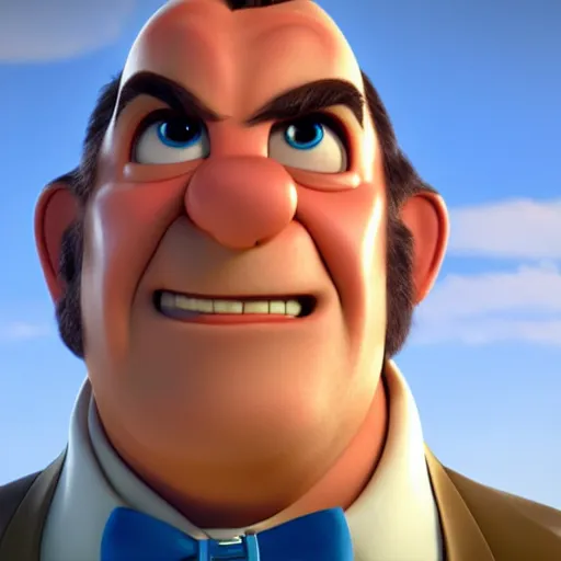 Image similar to sean connery as a pixar disney character from up ( 2 0 0 9 ), unreal engine, octane render, 3 d render, photorealistic