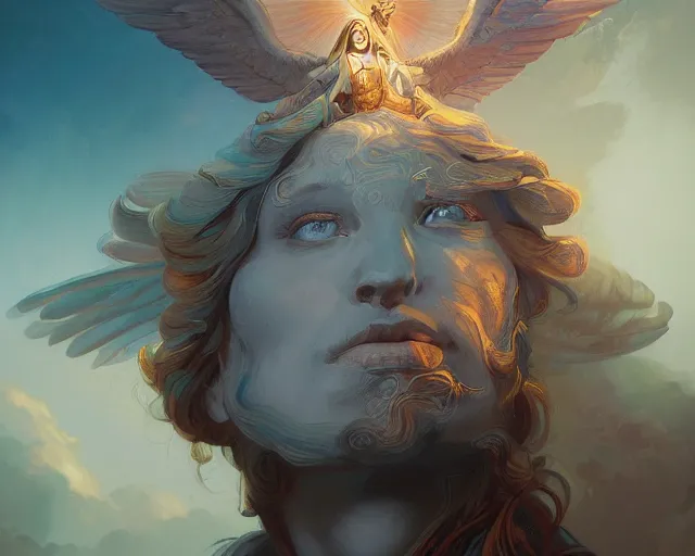 Image similar to a portrait of a beautiful biblically - accurate seraphim, backlit, strong rim light, highly detailed, digital painting, hdri, by alvaro castagnet, peter mohrbacher and dan mumford, vivid colors, high contrast, 8 k resolution, intricate, photorealistic, smooth