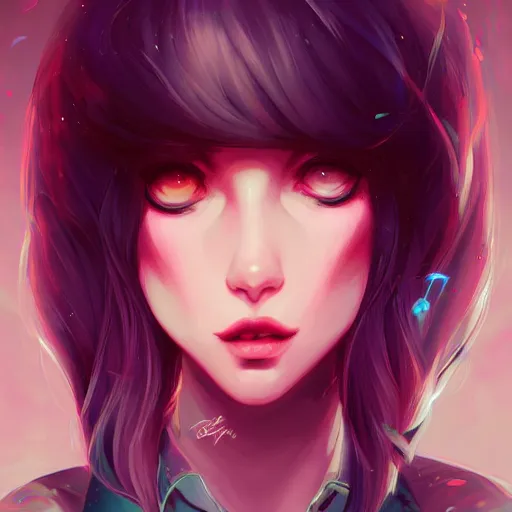 Image similar to a portrait of a beautiful emo girl, art by lois van baarle and loish and ross tran and rossdraws and sam yang and samdoesarts and artgerm, digital art, highly detailed, intricate, sharp focus, Trending on Artstation HQ, deviantart, unreal engine 5, 4K UHD image