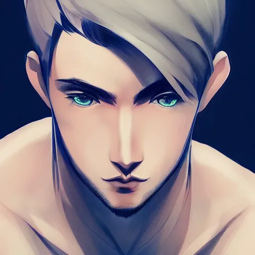 Prompt: detailed beautiful male character art of a protagonist, depth of field, on artists amino, artists reddit by sakimichan patreon, wlop, weibo high quality art on artstation