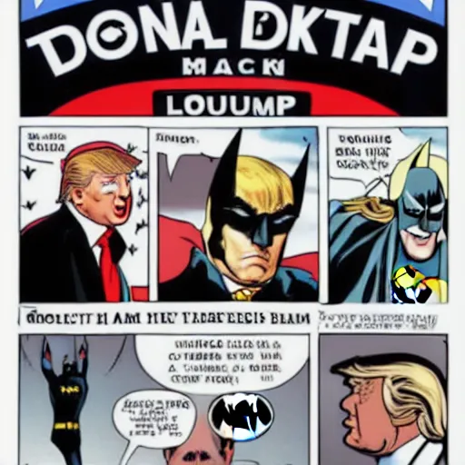 Image similar to donald trump as batman