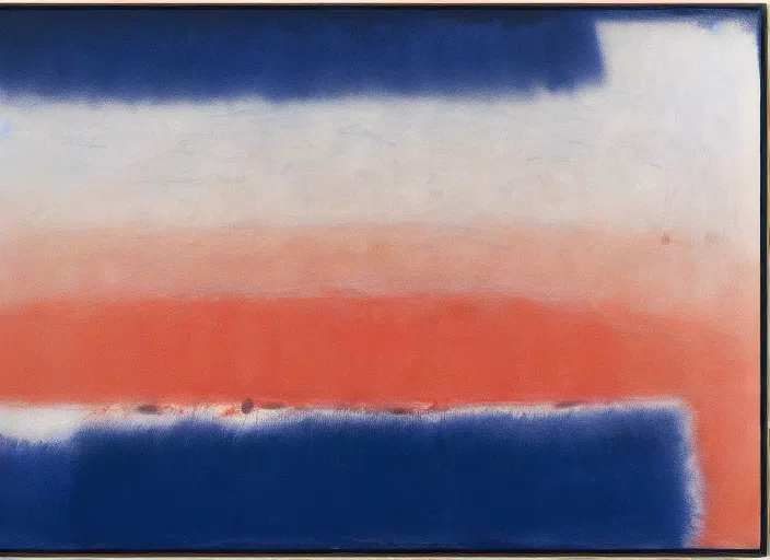 Prompt: abstract lively painting in dark blue, white, orange, pink, painted by Pat Steir, Mark Rothko, Julian Schnabel, Helen Frankenthaler, and Hilma af Klint, abstract painting, color field painting. 8k, pastose, extreme detail, intricate detail, masterpiece