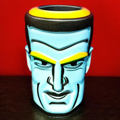 Image similar to max headroom tiki mug