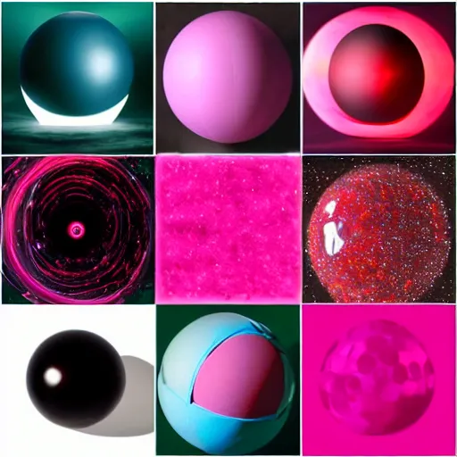 Image similar to adularia, sphere apocalypse, pink, red, fantasy