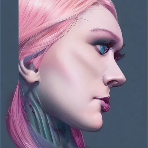 Prompt: half - voidcore symmetrical woman with cute - fine - face, pretty face, white and pink hair, realistic shaded perfect face, extremely fine details, by realistic shaded lighting, dynamic background, poster by ilya kuvshinov katsuhiro otomo, magali villeneuve, artgerm, jeremy lipkin and michael garmash and rob rey, pascal blanche, riot games
