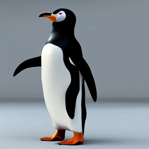 Image similar to a penguin in office outfit, octane render, 8 k, highly detailed,