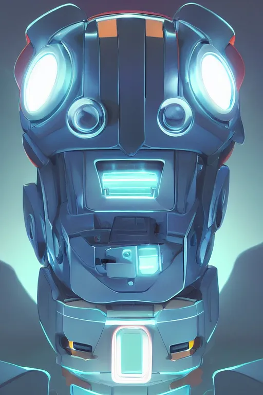 Image similar to metabots medabots medarotto medarot robot minimalist comics helmet mask neon cybereye, behance hd by jesper ejsing, by rhads, makoto shinkai and lois van baarle, ilya kuvshinov, rossdraws global illumination ray tracing hdr radiating a glowing aura