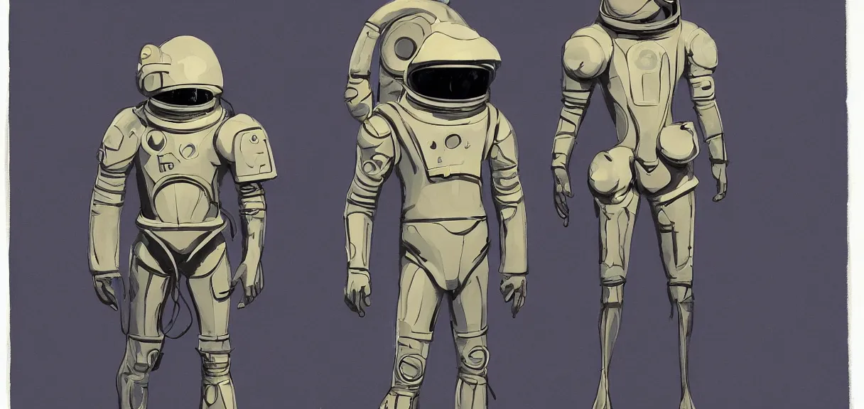 character design astronaut helmet