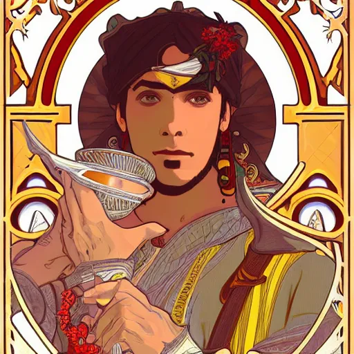 Prompt: an ultra detailed vector image of mario dressed as the prince of persia, concept art by alphonse mucha and greg rutkowski, bright red desert sands, bright yellow and red sun, octane render, liminal space